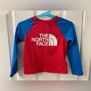 The North Face long sleevee sun shirt swim shirt rash guard size 2